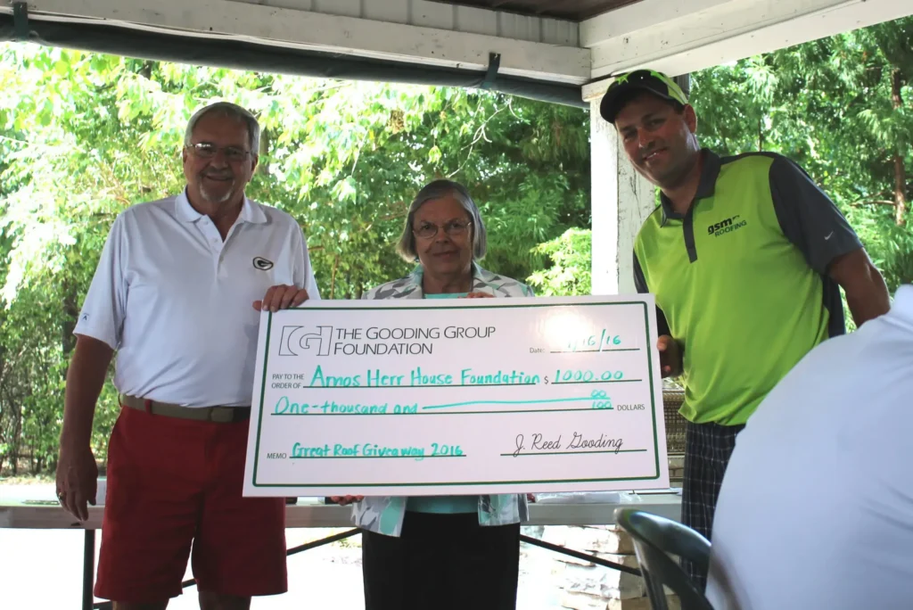 The Amos Herr House, Landisville, PA is awarded $1,000 for roof repairs