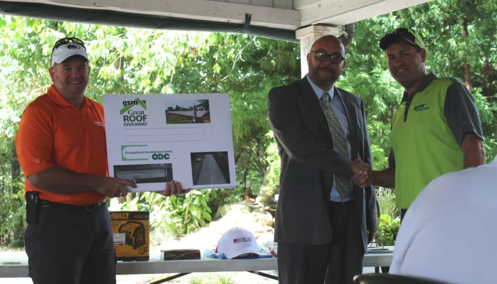 Occupational Development Center, Lancaster, PA receives $2,500 of roof repairs and preventive maintenance