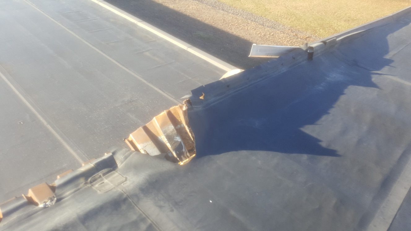 Metal Edging Damage on Roof