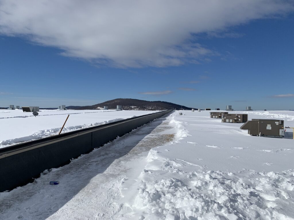 Walmart Snow on Roof