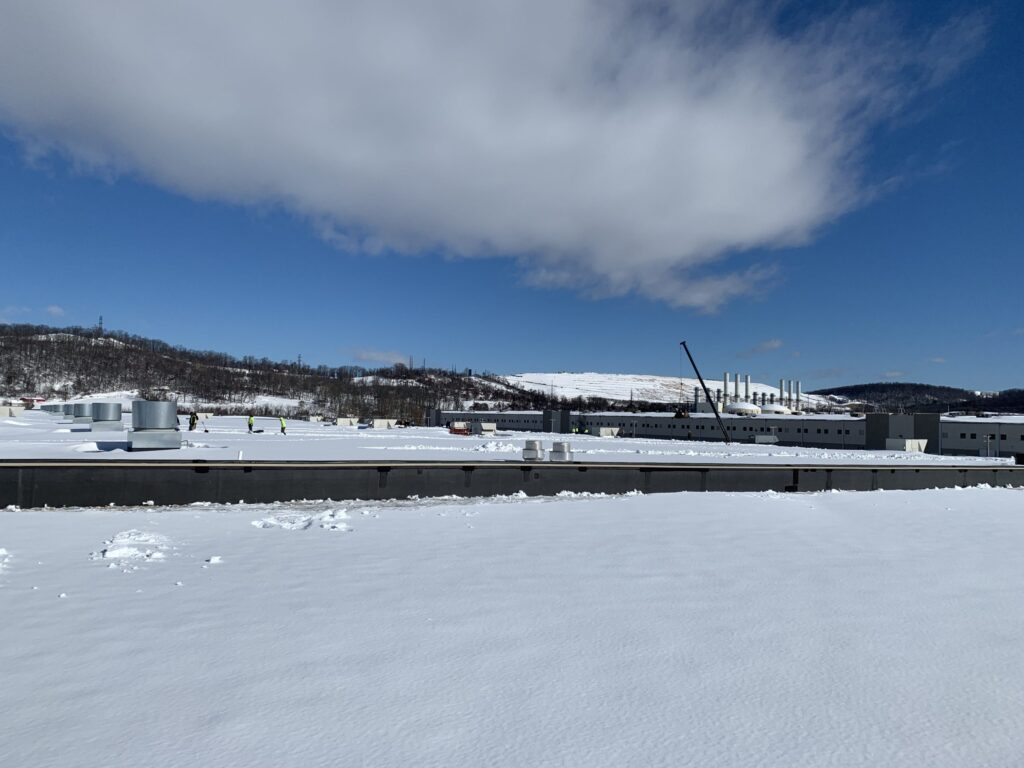 Commercial roof snow removal