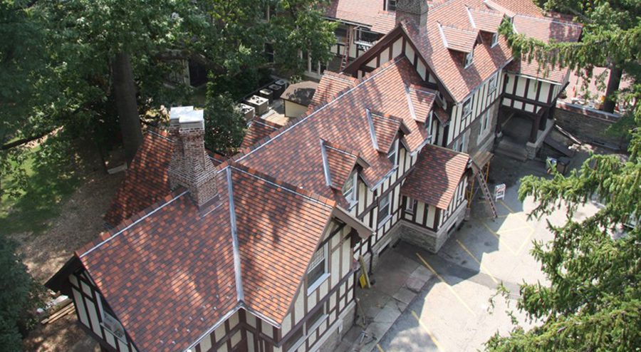 An example of a cool roofing system -Tile Roof at Cabrini College