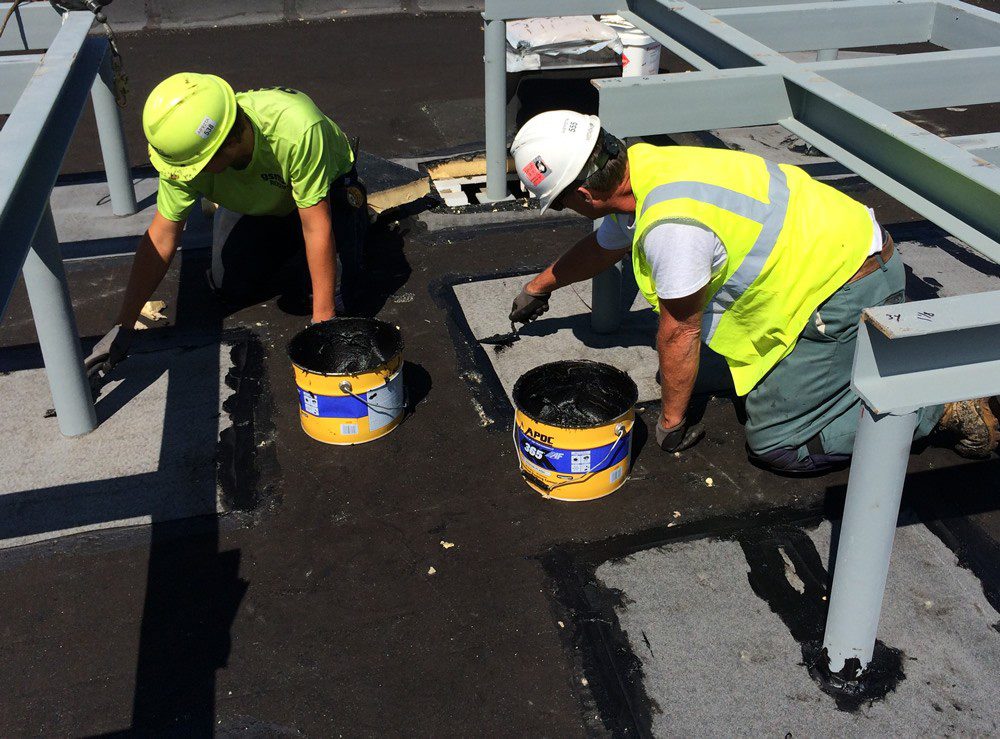 Built-up roofing for commercial low-slope roof