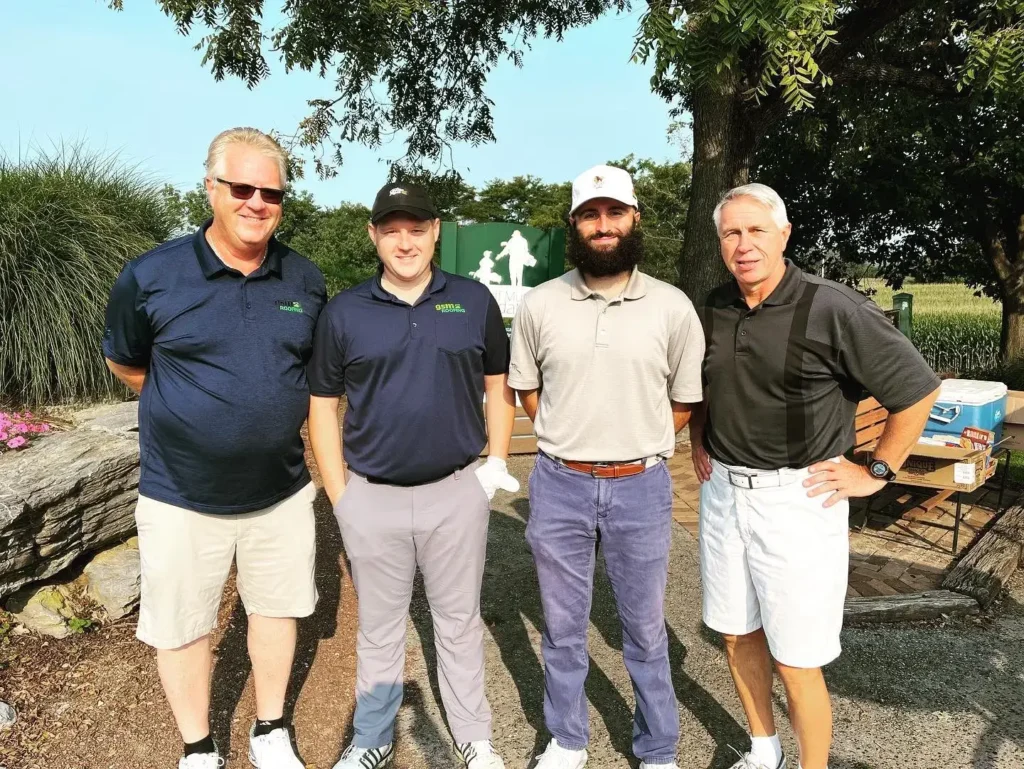 4 golfers at the Gooding Group Customer Appreciation Golf Outing