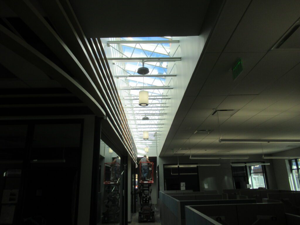 commercial roofing finished project - Velux Modular Skylight Bays