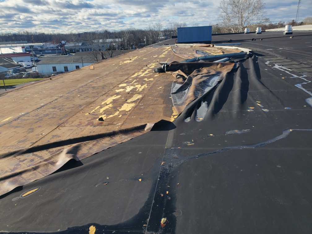 High Steel Roof blow off