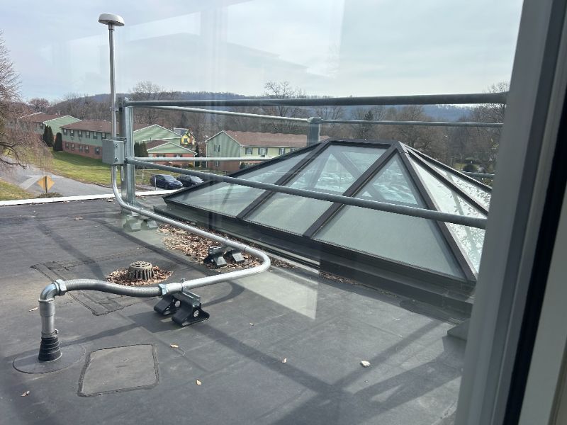 safety rail system installed by GSM Roofing