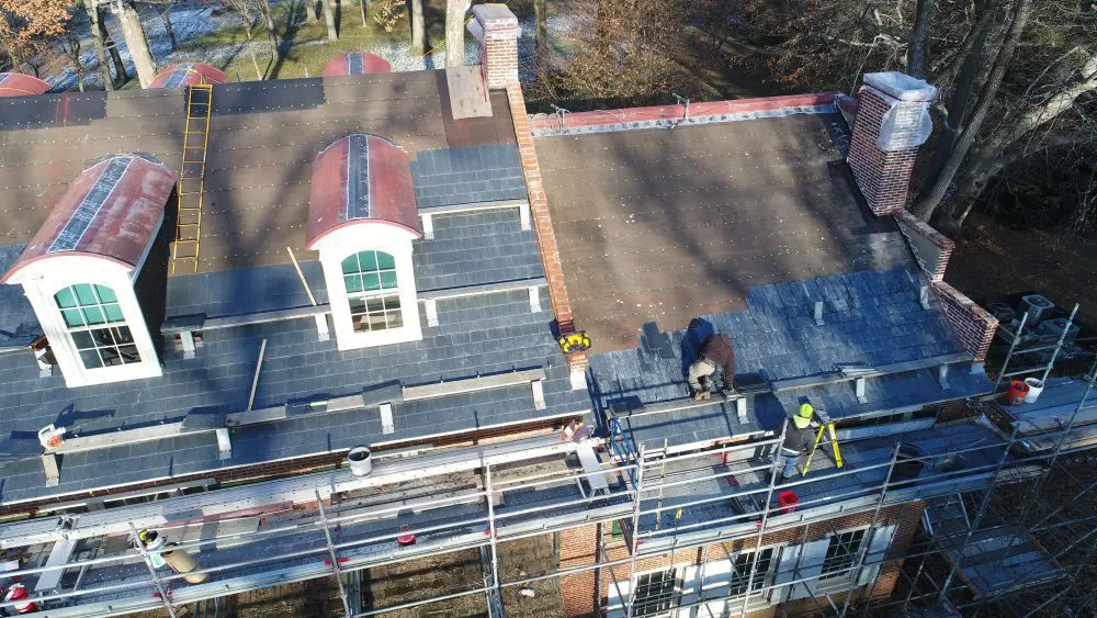 Historic roof restoration at the home of President James Buchanan